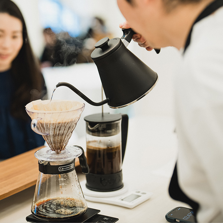 コーヒー飲み比べ